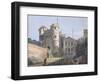 The Norman Gate and Deputy Governor's House (Gouache over Graphite on Paper)-Paul Sandby-Framed Premium Giclee Print