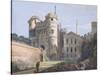 The Norman Gate and Deputy Governor's House (Gouache over Graphite on Paper)-Paul Sandby-Stretched Canvas