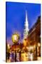 The North Church and Congress Street in Portsmouth, New Hampshire-Jerry & Marcy Monkman-Stretched Canvas