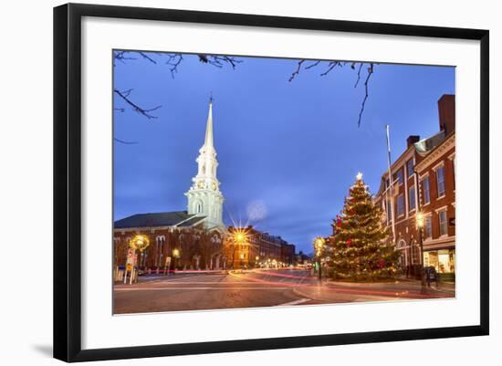 The North Church and Market Square, Portsmouth, New Hampshire-Jerry & Marcy Monkman-Framed Photographic Print