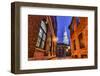 The North Church as Seen from Market Square, Portsmouth, New Hampshire-Jerry & Marcy Monkman-Framed Photographic Print