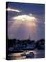 The North Church Rises Above Portsmouth, Piscataqua River, New Hampshire, USA-Jerry & Marcy Monkman-Stretched Canvas