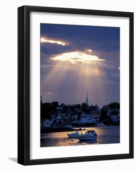 The North Church Rises Above Portsmouth, Piscataqua River, New Hampshire, USA-Jerry & Marcy Monkman-Framed Photographic Print