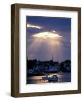 The North Church Rises Above Portsmouth, Piscataqua River, New Hampshire, USA-Jerry & Marcy Monkman-Framed Photographic Print