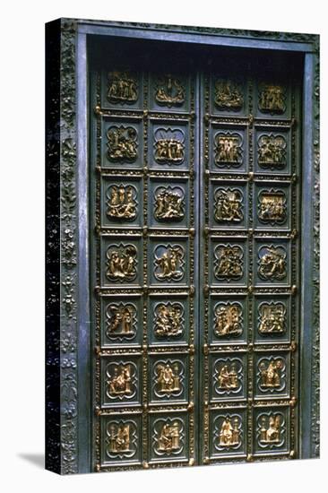 The North Doors of the Baptistry of San Giovanni, 1403-1424-Lorenzo Ghiberti-Stretched Canvas