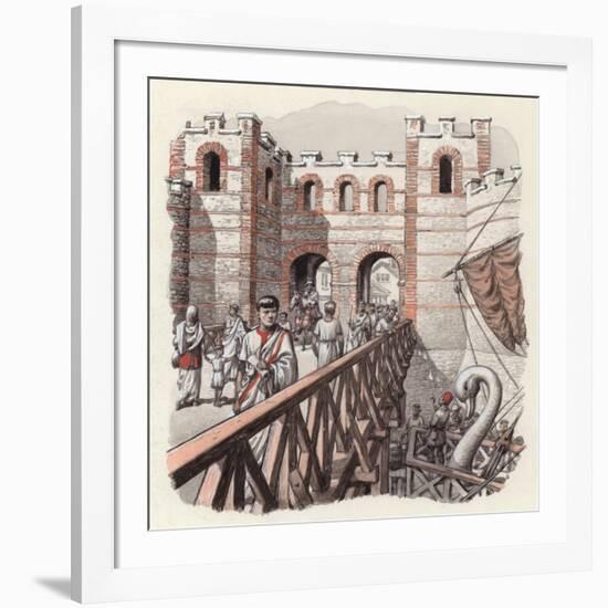 The North End of London Bridge-Pat Nicolle-Framed Giclee Print