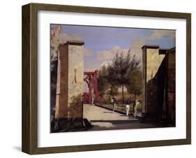 The North Gate of the Citadel, 1834 (Oil on Canvas)-Christen Schjellerup Kobke-Framed Giclee Print