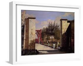 The North Gate of the Citadel, 1834 (Oil on Canvas)-Christen Schjellerup Kobke-Framed Giclee Print