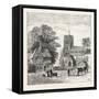 The North of London, Church End, Finchley, 1876, UK-null-Framed Stretched Canvas