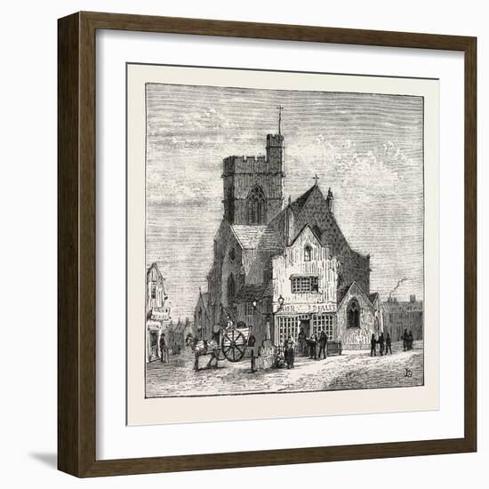 The North of London, High Street, Barnet, 1876, UK-null-Framed Giclee Print