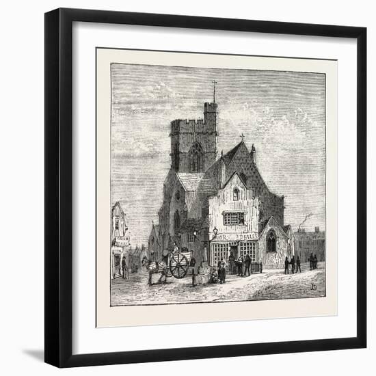 The North of London, High Street, Barnet, 1876, UK-null-Framed Giclee Print