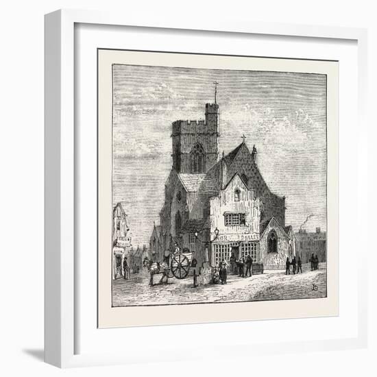 The North of London, High Street, Barnet, 1876, UK-null-Framed Giclee Print