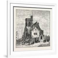 The North of London, High Street, Barnet, 1876, UK-null-Framed Giclee Print