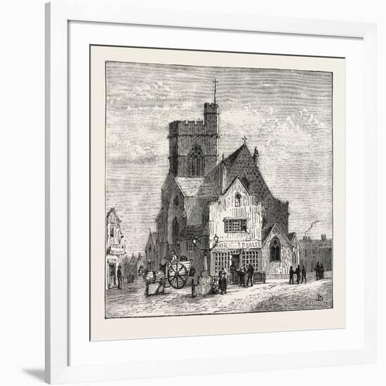 The North of London, High Street, Barnet, 1876, UK-null-Framed Giclee Print