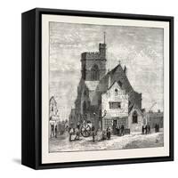The North of London, High Street, Barnet, 1876, UK-null-Framed Stretched Canvas