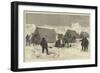 The North Pole Expedition, a Sledge Party Camping for the Night-Alfred William Hunt-Framed Giclee Print