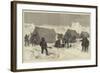 The North Pole Expedition, a Sledge Party Camping for the Night-Alfred William Hunt-Framed Giclee Print