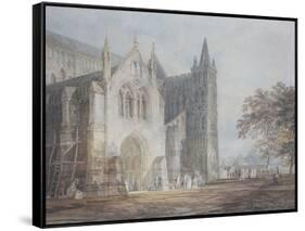 The North Porch of Salisbury Cathedral, circa 1796-J. M. W. Turner-Framed Stretched Canvas