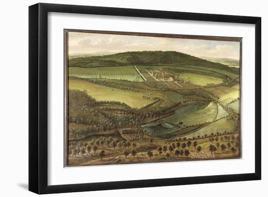 The North Prospect of Hampton Court, c.1699-Leonard Knyff-Framed Giclee Print