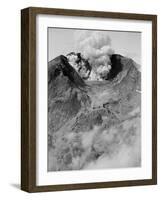 The North Side of Mount St. Helens is Wide Open as the Volcano Starts to Erupt-null-Framed Photographic Print