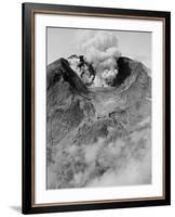 The North Side of Mount St. Helens is Wide Open as the Volcano Starts to Erupt-null-Framed Photographic Print