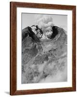 The North Side of Mount St. Helens is Wide Open as the Volcano Starts to Erupt-null-Framed Photographic Print