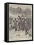 The North Staffordshire Regiment Starting across the Desert at Assouan-Frank Dadd-Framed Stretched Canvas