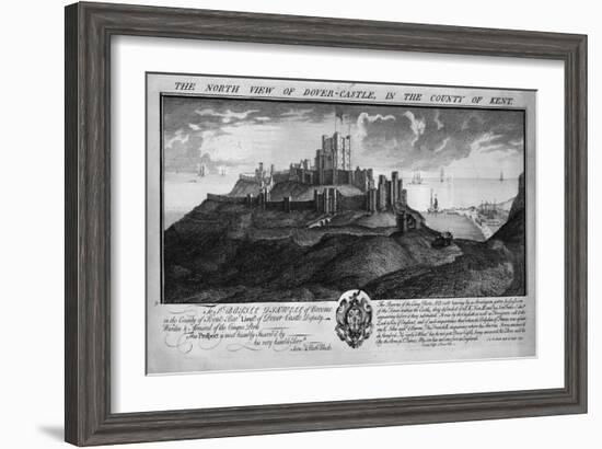 'The North View of Dover-Castle, in the County of Kent.', c1735-Samuel Buck-Framed Giclee Print