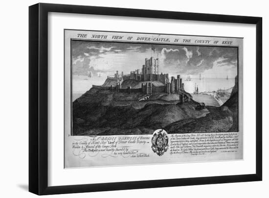 'The North View of Dover-Castle, in the County of Kent.', c1735-Samuel Buck-Framed Giclee Print