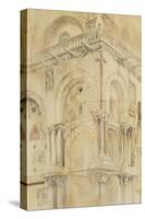 The North-West Angle of the Facade of St Mark'S, Venice-John Ruskin-Stretched Canvas