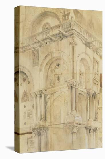 The North-West Angle of the Facade of St Mark'S, Venice-John Ruskin-Stretched Canvas