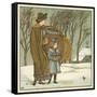 The North Wind Doth Blow-Walter Crane-Framed Stretched Canvas