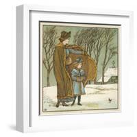 The North Wind Doth Blow-Walter Crane-Framed Art Print