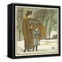 The North Wind Doth Blow-Walter Crane-Framed Stretched Canvas