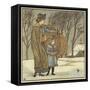 The North Wind Doth Blow-Walter Crane-Framed Stretched Canvas