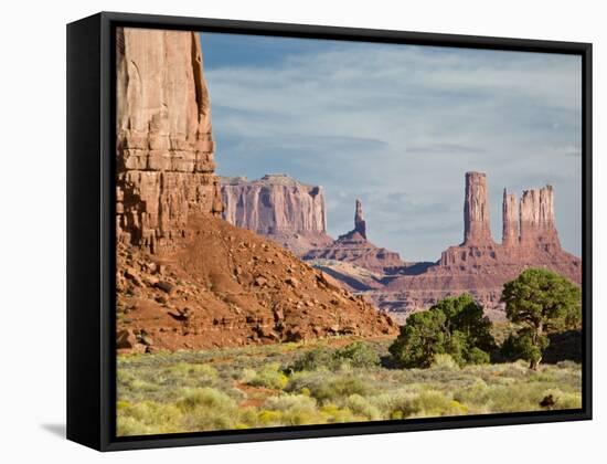 The North Window, Monument Valley Navajo Tribal Park, Utah, USA-Charles Crust-Framed Stretched Canvas