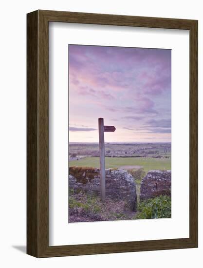 The North Yorkshire Countryside from Kirby Hill, Yorkshire, England, United Kingdom, Europe-Julian Elliott-Framed Photographic Print