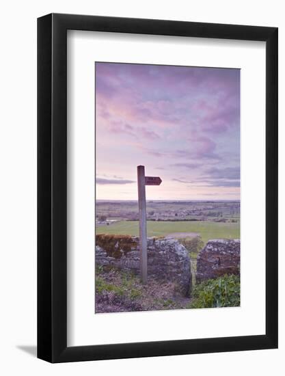 The North Yorkshire Countryside from Kirby Hill, Yorkshire, England, United Kingdom, Europe-Julian Elliott-Framed Photographic Print