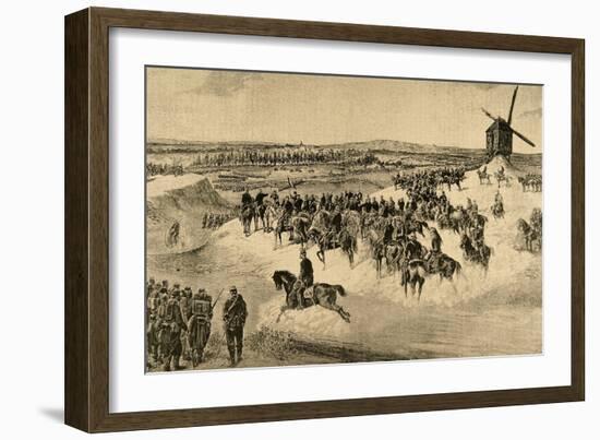 The Northern Army under Jean-Baptiste Billot (1828-1907). Franco-Prussian War. Engraving-null-Framed Giclee Print