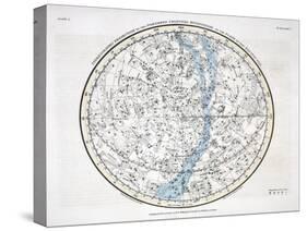 The Northern Hemisphere, from 'A Celestial Atlas' 1822-Alexander Jamieson-Stretched Canvas