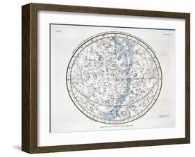The Northern Hemisphere, from 'A Celestial Atlas' 1822-Alexander Jamieson-Framed Giclee Print