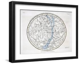 The Northern Hemisphere, from 'A Celestial Atlas' 1822-Alexander Jamieson-Framed Giclee Print