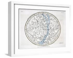 The Northern Hemisphere, from 'A Celestial Atlas' 1822-Alexander Jamieson-Framed Giclee Print