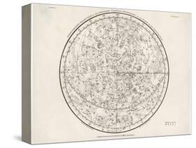 The Northern Hemisphere Including the Signs of the Zodiac-null-Stretched Canvas