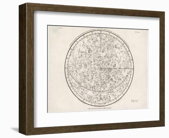 The Northern Hemisphere Including the Signs of the Zodiac-null-Framed Photographic Print