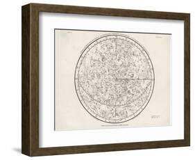 The Northern Hemisphere Including the Signs of the Zodiac-null-Framed Photographic Print