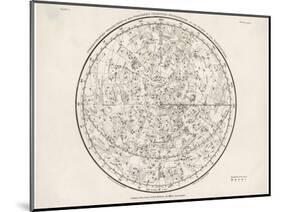 The Northern Hemisphere Including the Signs of the Zodiac-null-Mounted Photographic Print