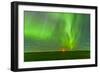 The Northern Lights as Seen from the Wintering Hills Wind Farm, Alberta, Canada-null-Framed Photographic Print