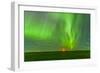 The Northern Lights as Seen from the Wintering Hills Wind Farm, Alberta, Canada-null-Framed Photographic Print