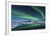 The Northern Lights Dance over the Glacier Lagoon in Iceland-null-Framed Photographic Print